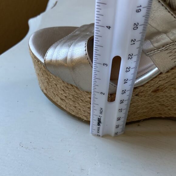 Mix No. 6 | Mix No. 6 Chanel-Mix Metallic Espadrille Wedge Size 6.5M - Picture 14 of 14